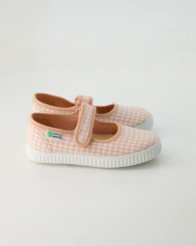 Natural World W56052 Klettschuhe in Rosa